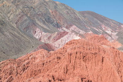 Multicolor mountains in argentina