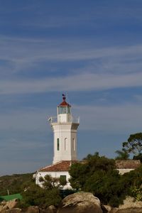 View of lighthouse against sky