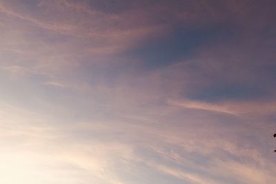 Low angle view of clouds in sky