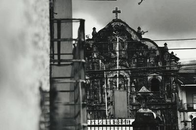 Low angle view of built structure against the sky