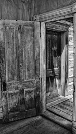 Close-up of wooden door