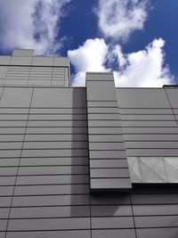 Low angle view of modern building against sky