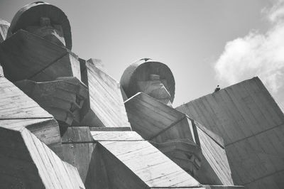 Low angle view of historical building against sky