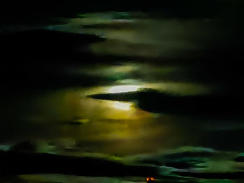 Storm clouds over sea