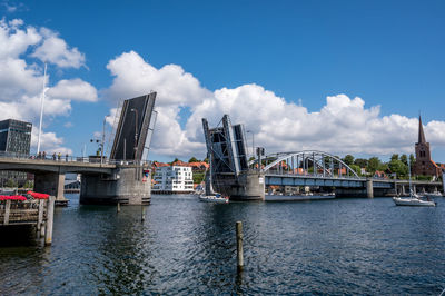 Bridge in sønderborg over als sund, denmark