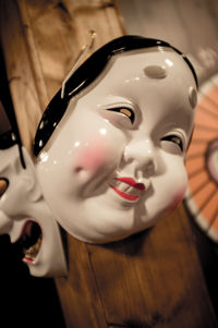 Close-up of mannequin