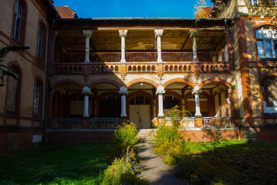 Built structure in front of building