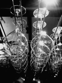 Close-up of illuminated light bulb