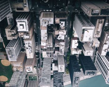 High angle view of cityscape