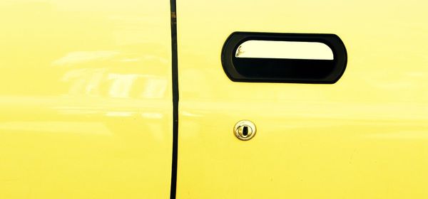 Detail shot of vehicle door