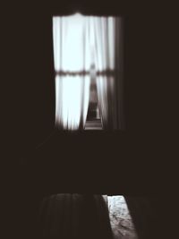 View of the dark