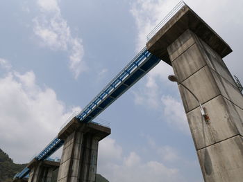 Low angle view of historical building against sky