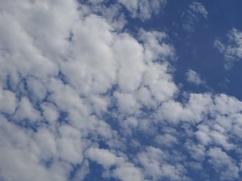 Low angle view of clouds in sky