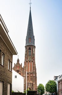 Low angle view of building against sky