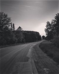 Road passing through landscape