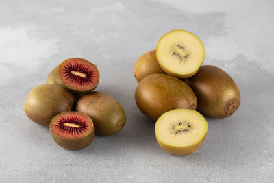 Close-up of fruits on table