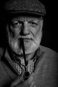 Portrait of man wearing hat