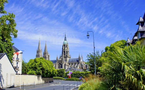 View of cathedral against cloudy sky