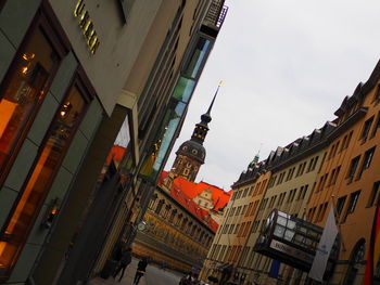 Low angle view of buildings against sky