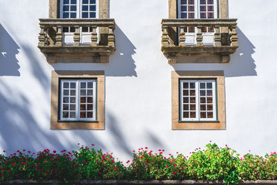 Close up from the facade of the mateus palace, vila real, portugal.