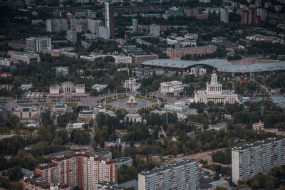 High angle view of cityscape
