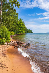 Scenic view of sea against sky