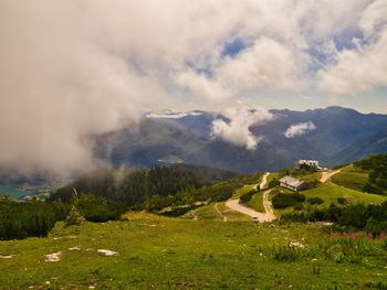 Scenic view of landscape against sky