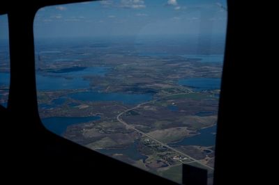 Aerial view of sea