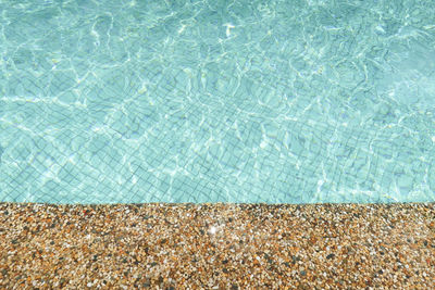 High angle view of swimming pool