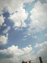 Low angle view of cloudy sky