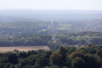 High angle view of landscape