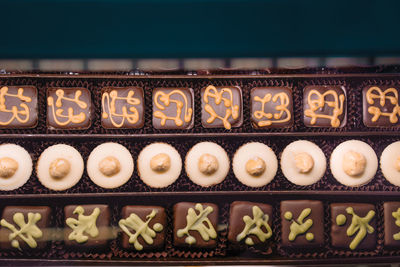 Low angle view of chess pieces