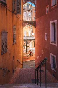 Street amidst buildings in town