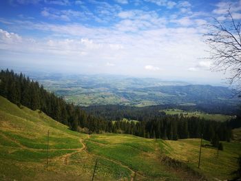 Scenic view of landscape against sky
