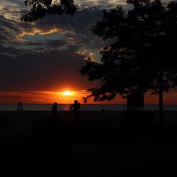 Sunset over sea