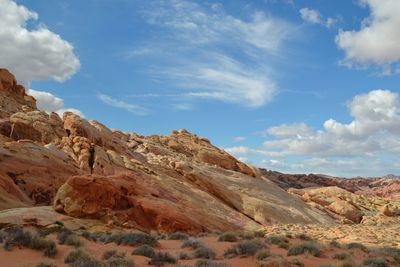 Rock formation at valley of fire state park