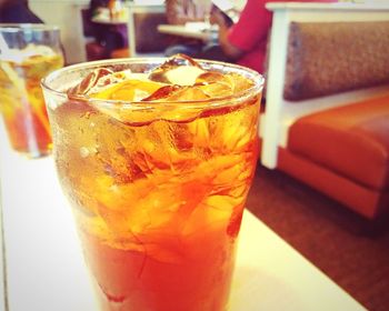 Close-up of drink on table