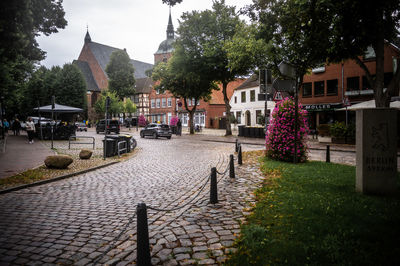 Buildings in park