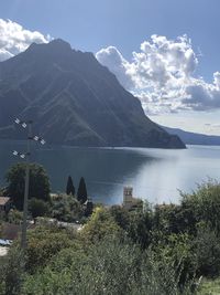 View from the valley to the lake at castro