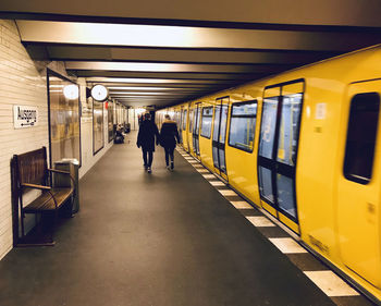 Train at railroad station