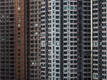 Full frame shot of modern buildings in city