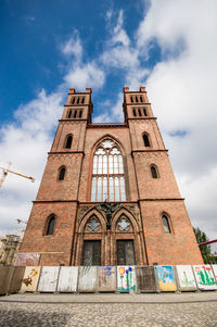 Low angle view of building against sky