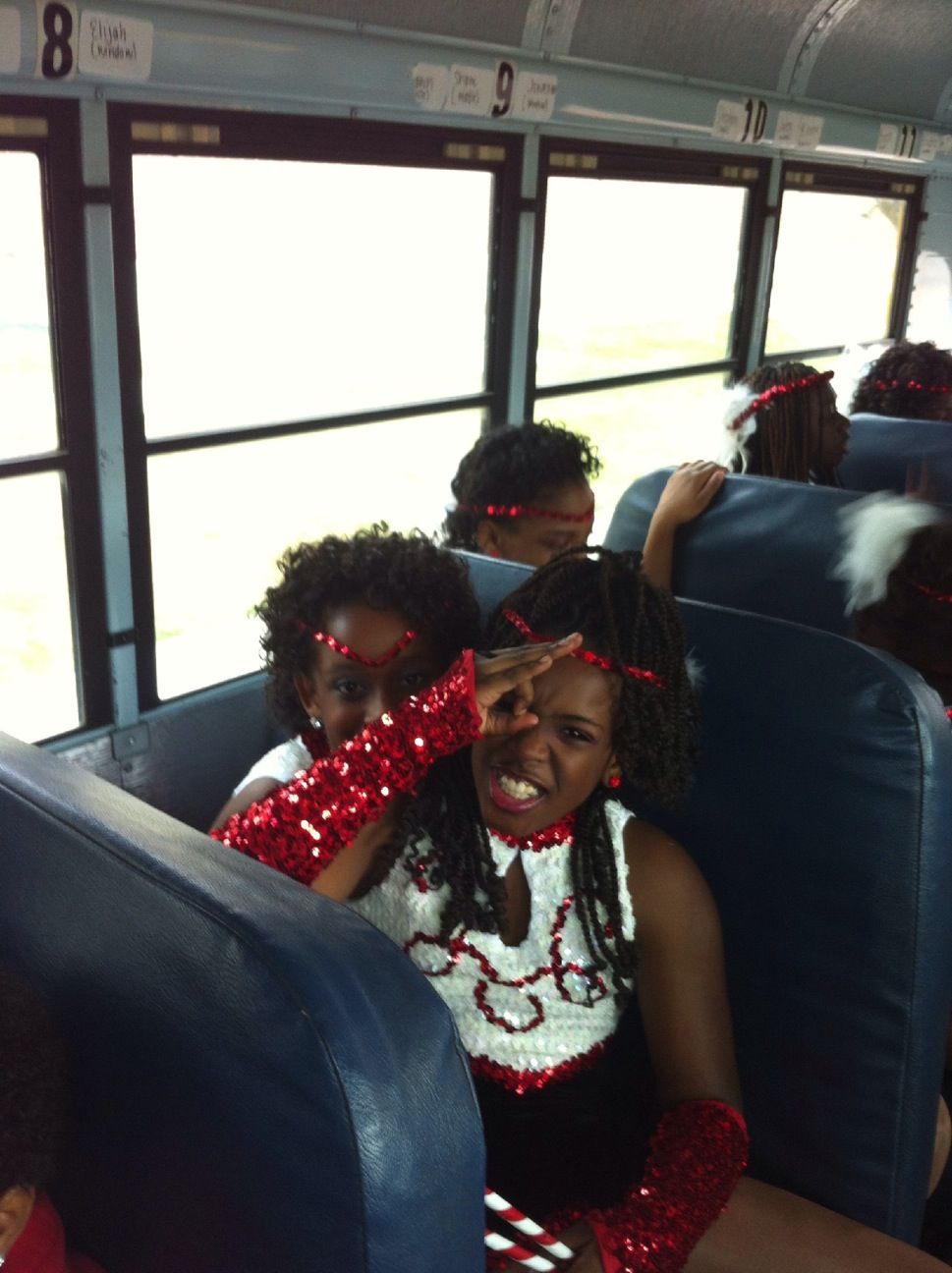 On the way to the parade