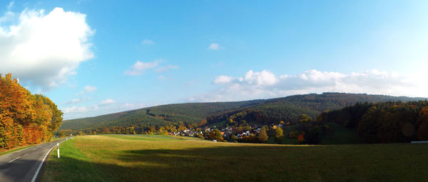 Scenic view of landscape against sky