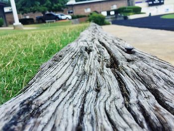 Close-up of wooden structure