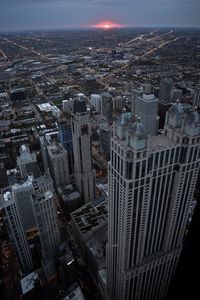 High angle view of cityscape