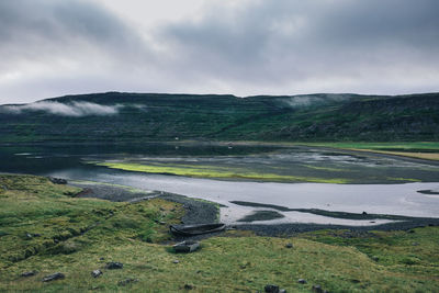 Scenic view of landscape against sky