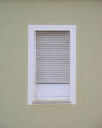 Close-up of window on wall