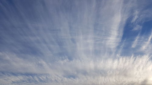 Low angle view of clouds in sky