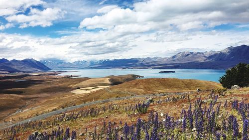 Scenic view of landscape against sky